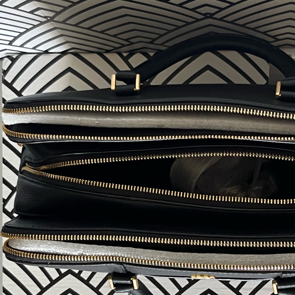 Tory Burch Georgia Double Zip Satchel - Picture 4 of 6